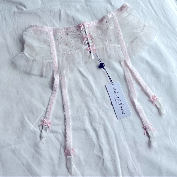 3 PIECE Evie Longline Bra & Garter & Brief or Thong set - Picture 12 of 16